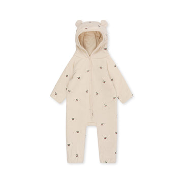 Newborn onesie met kap - Cherry